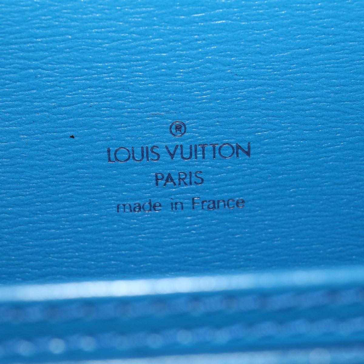 LOUIS VUITTON Epi Capucines Shoulder Bag Blue M52345 LV 31094