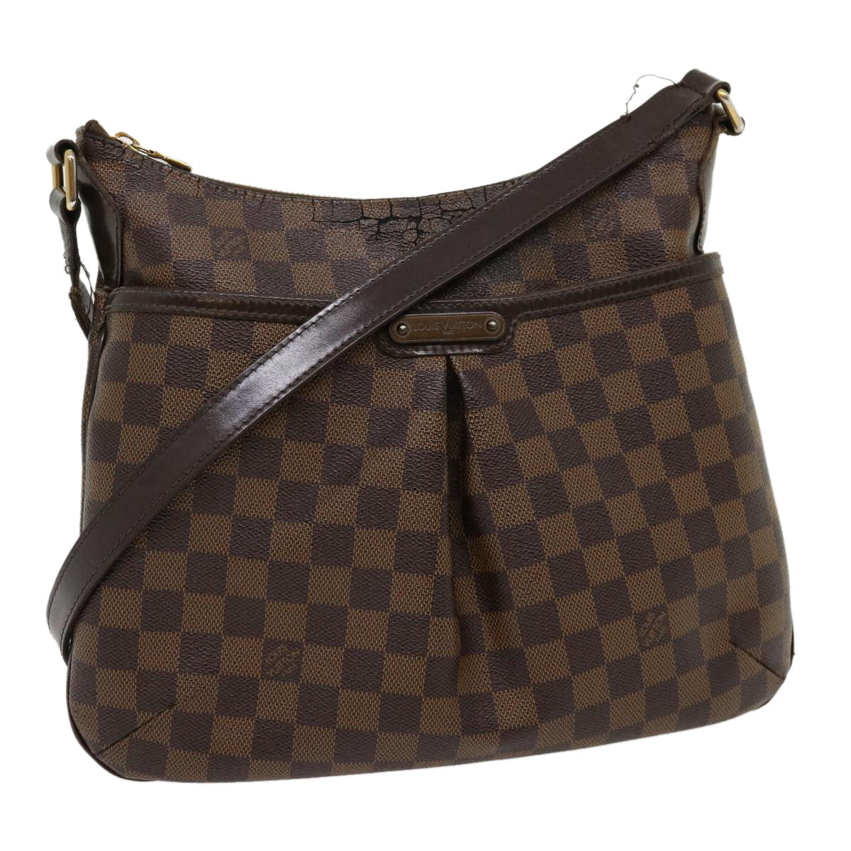 LOUIS VUITTON Damier Ebene Bloomsbury PM Shoulder Bag N42251 LV 31116
