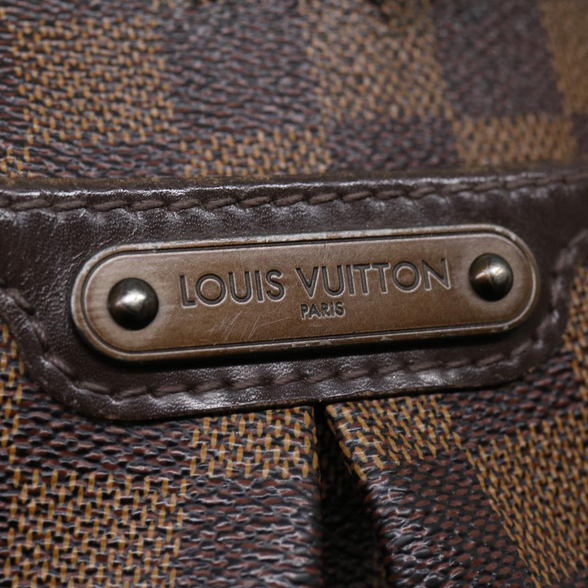 LOUIS VUITTON Damier Ebene Bloomsbury PM Shoulder Bag N42251 LV 31116