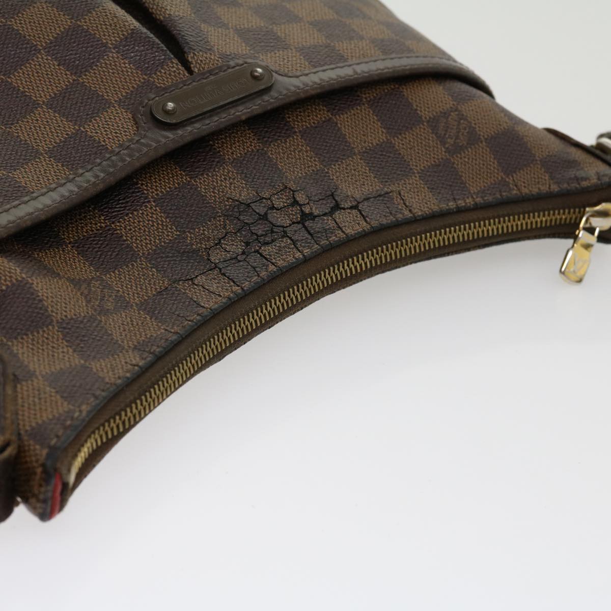 LOUIS VUITTON Damier Ebene Bloomsbury PM Shoulder Bag N42251 LV 31116