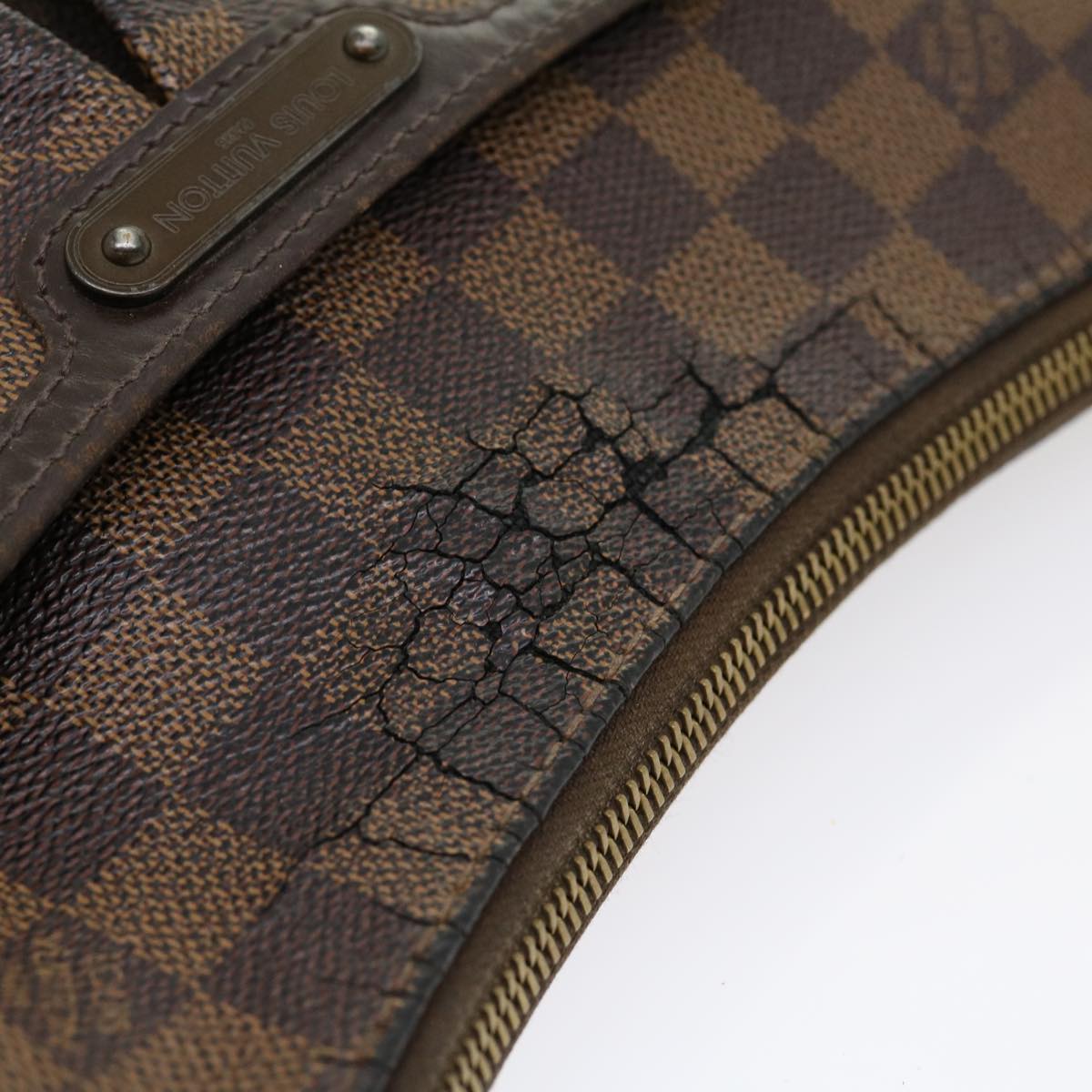 LOUIS VUITTON Damier Ebene Bloomsbury PM Shoulder Bag N42251 LV 31116