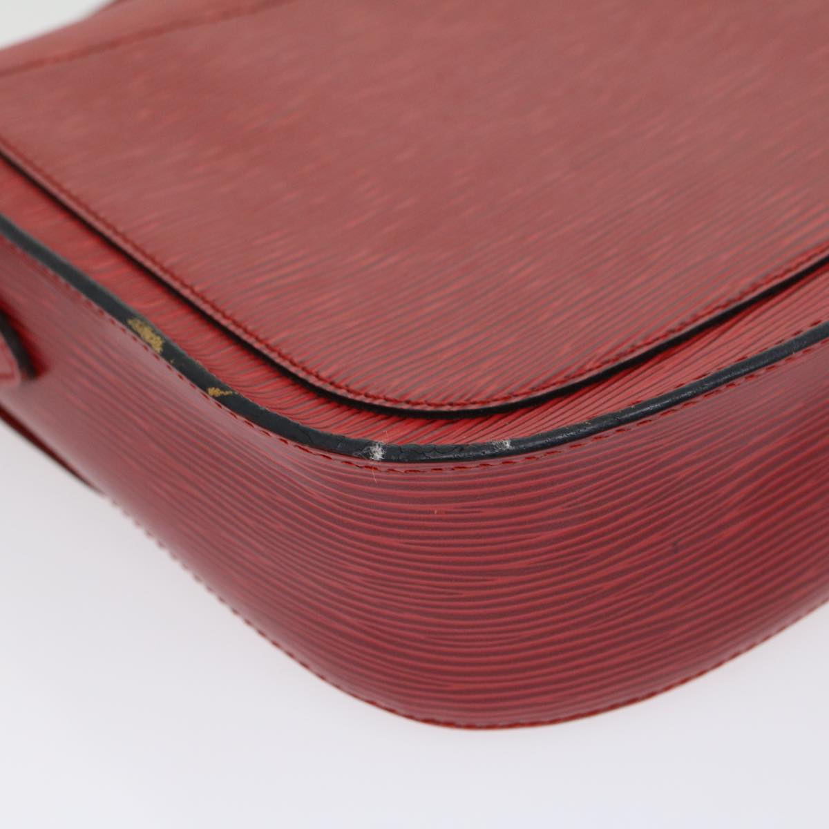 LOUIS VUITTON Epi Saint Cloud GM Shoulder Bag Red M52197 LV 31162