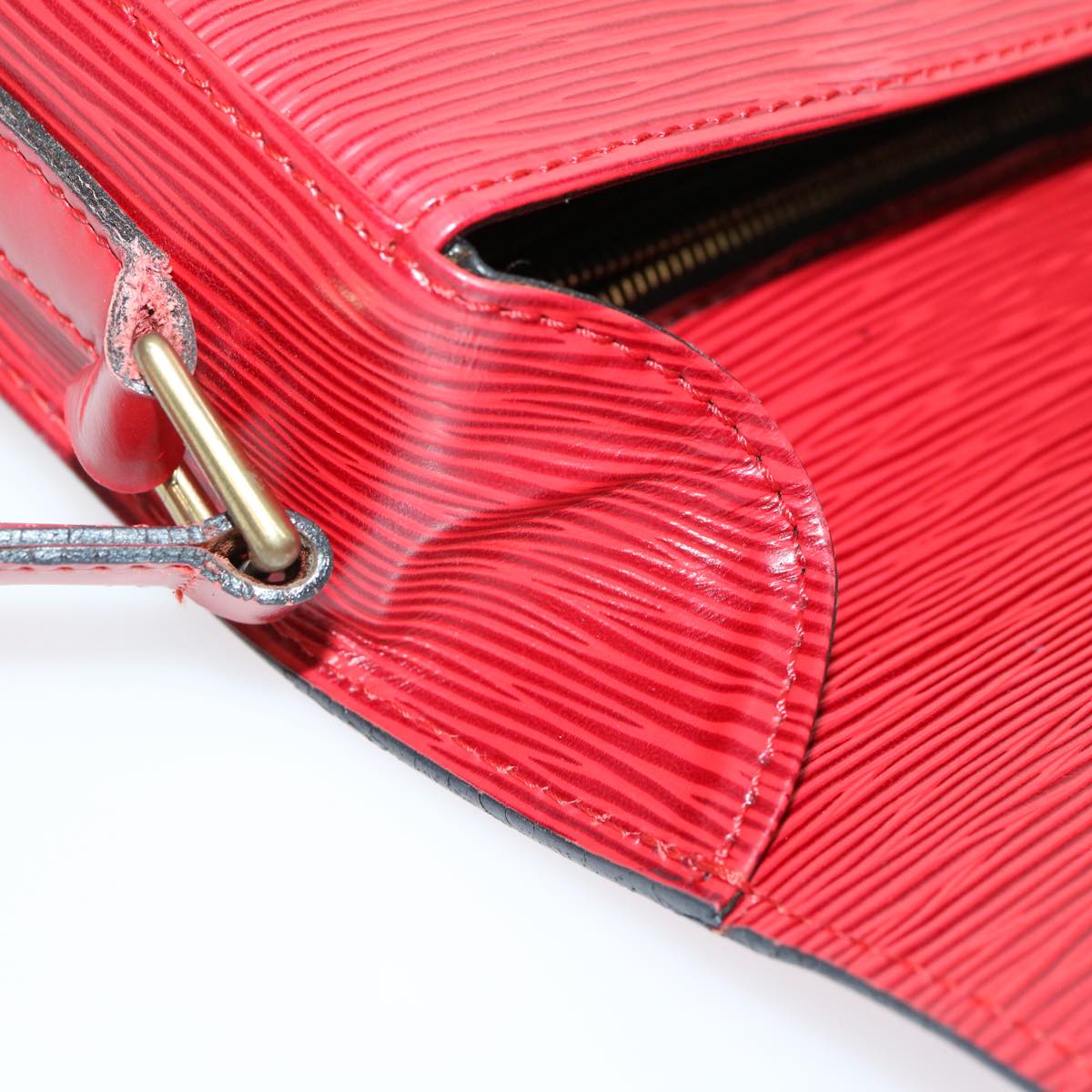 LOUIS VUITTON Epi Saint Cloud GM Shoulder Bag Red M52197 LV 31162