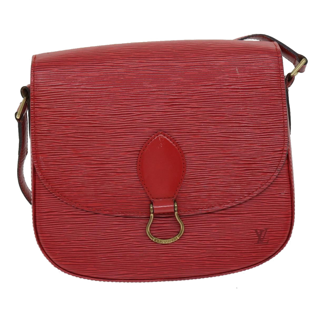 LOUIS VUITTON Epi Saint Cloud GM Shoulder Bag Red M52197 LV 31162