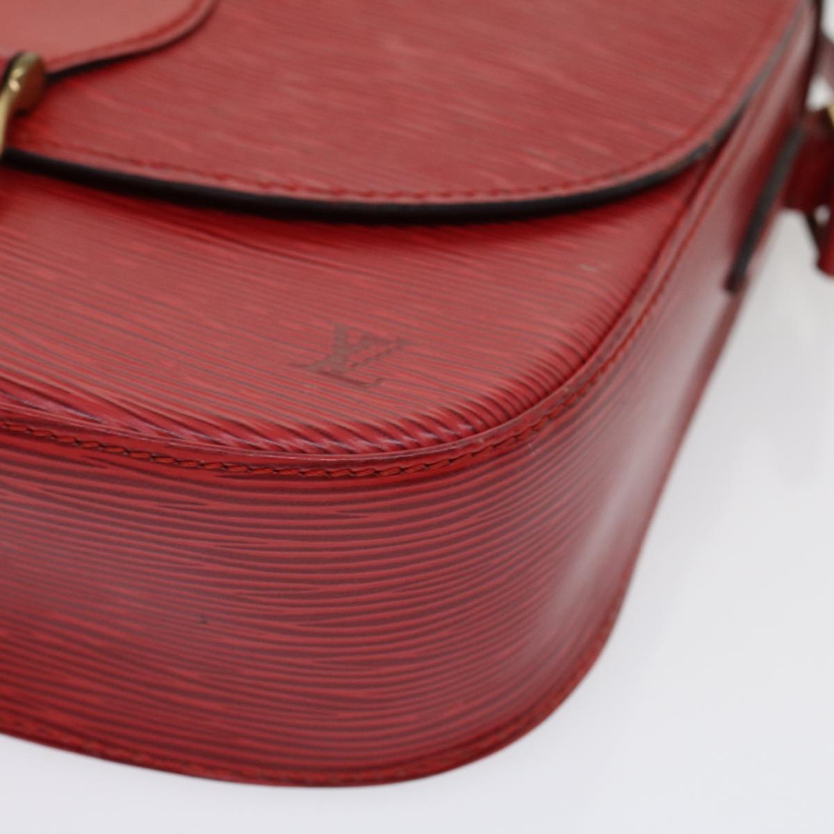 LOUIS VUITTON Epi Saint Cloud GM Shoulder Bag Red M52197 LV 31162