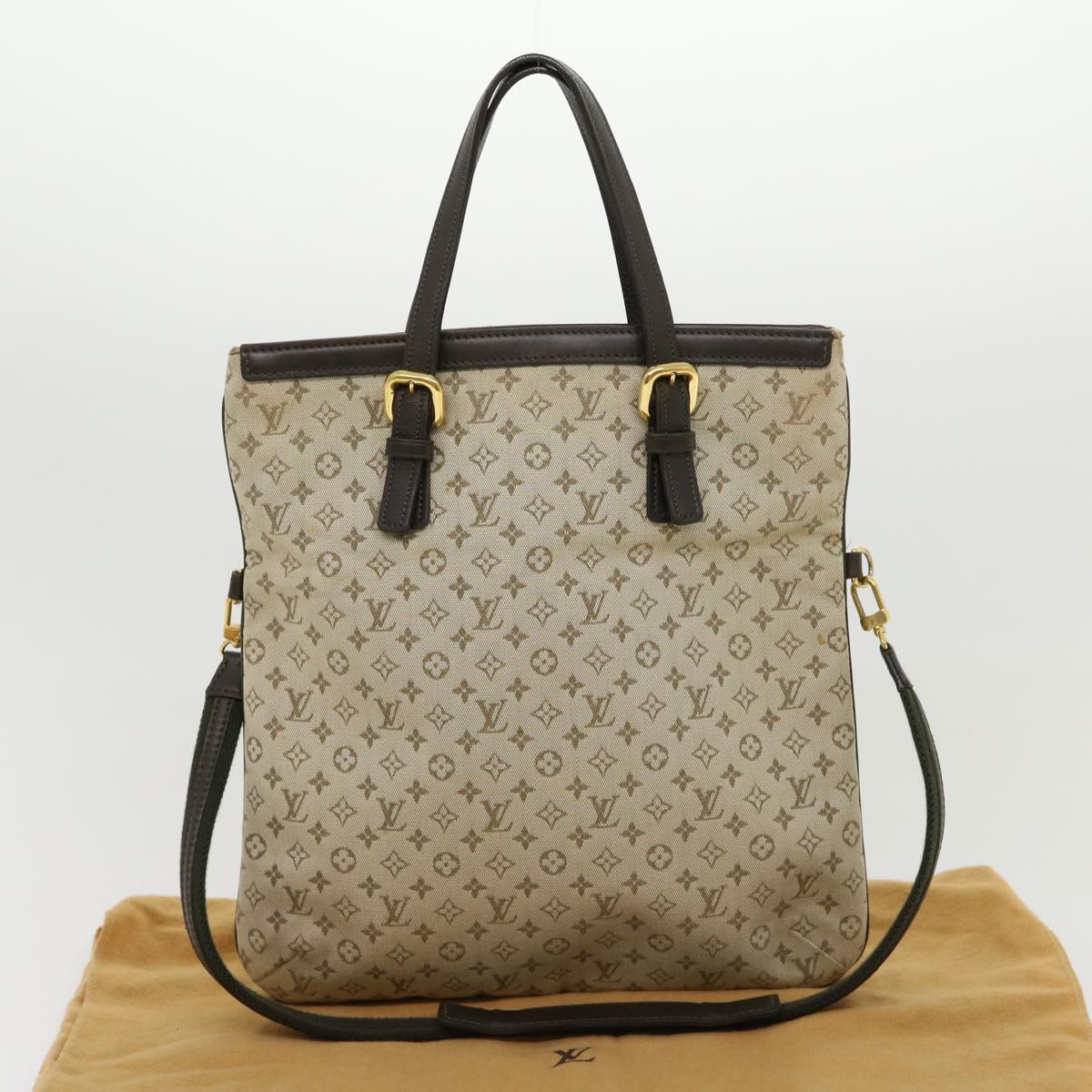 LOUIS VUITTON Monogram Mini Francoise 2Way Tote Bag Red M92210 LV 31164
