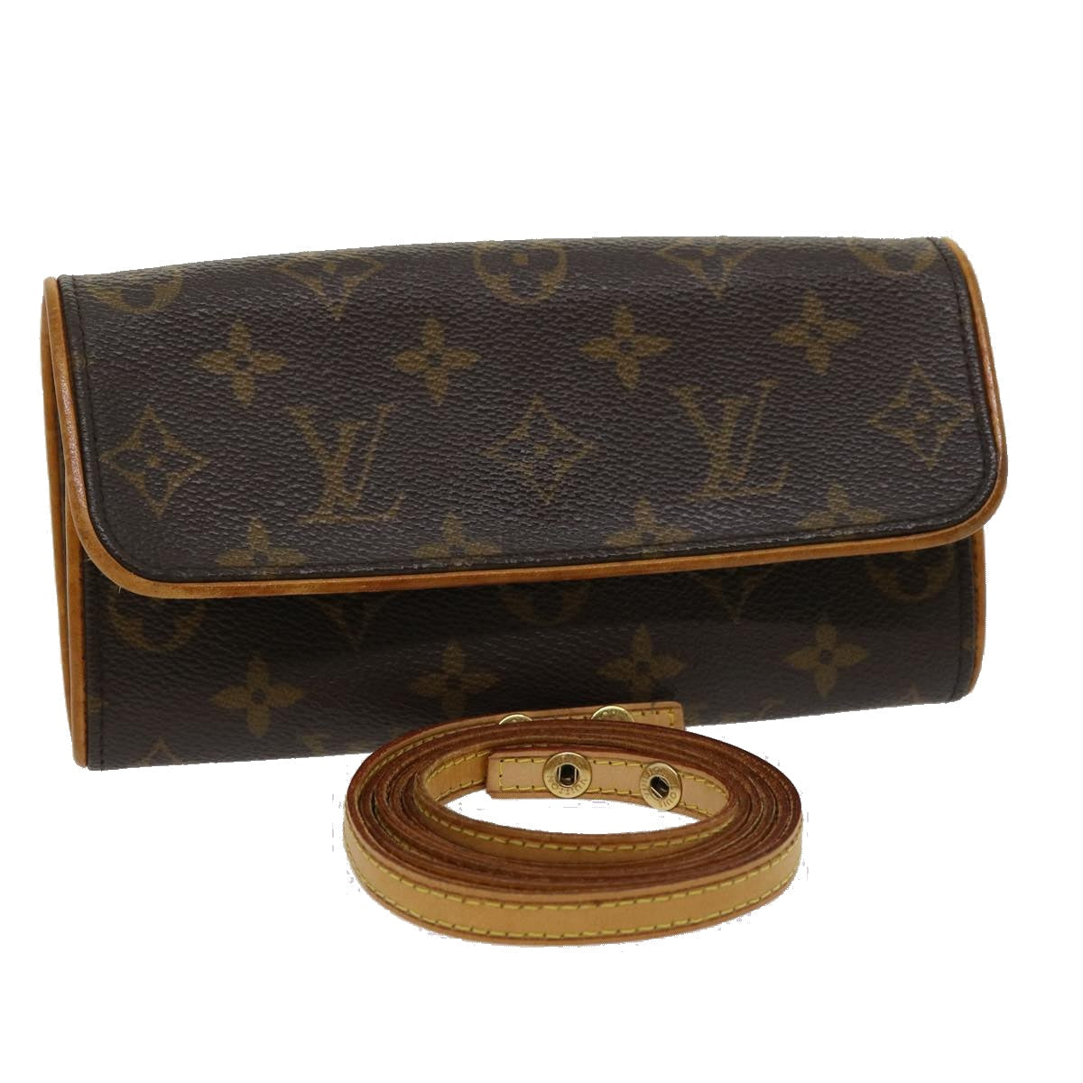 LOUIS VUITTON Monogram Pochette Twin PM Shoulder Bag M51854 LV 31167