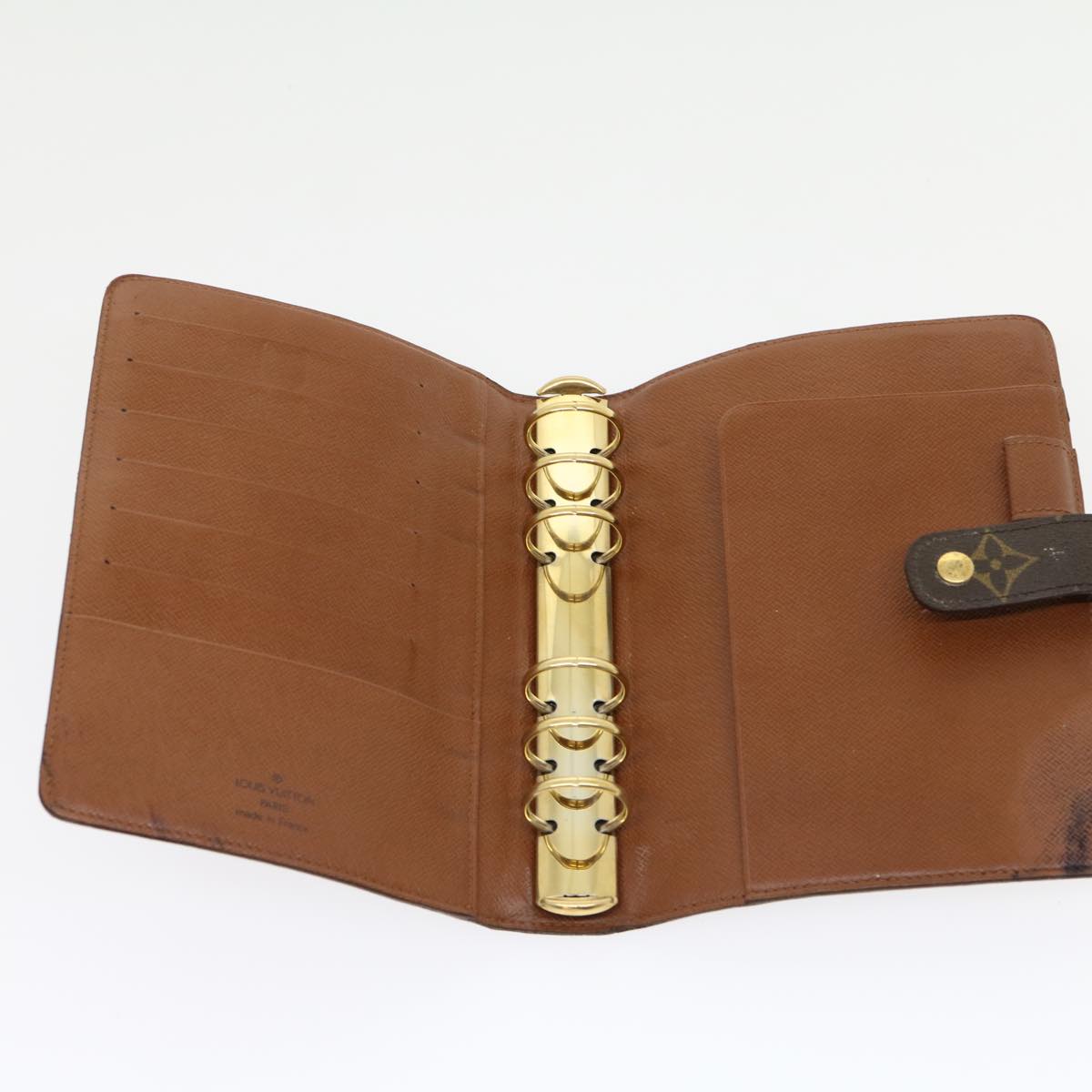 LOUIS VUITTON Monogram Agenda MM Day Planner Cover R20105 LV 31195