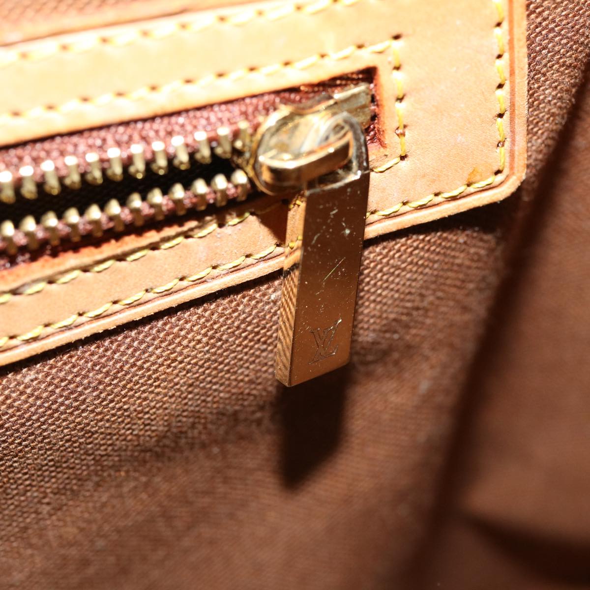 LOUIS VUITTON Monogram Cabas Piano Tote Bag M51148 LV 31212
