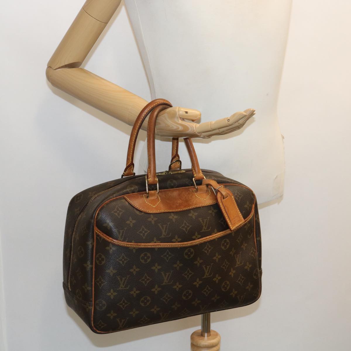 LOUIS VUITTON Monogram Deauville Hand Bag M47270 LV 31226