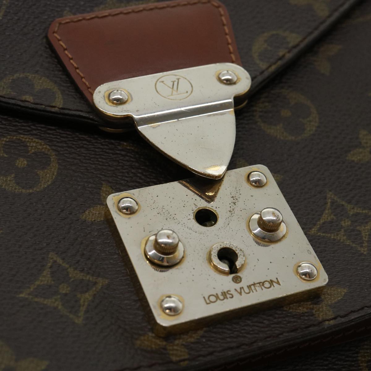 LOUIS VUITTON Monogram Monceau Hand Bag M51185 LV 31231
