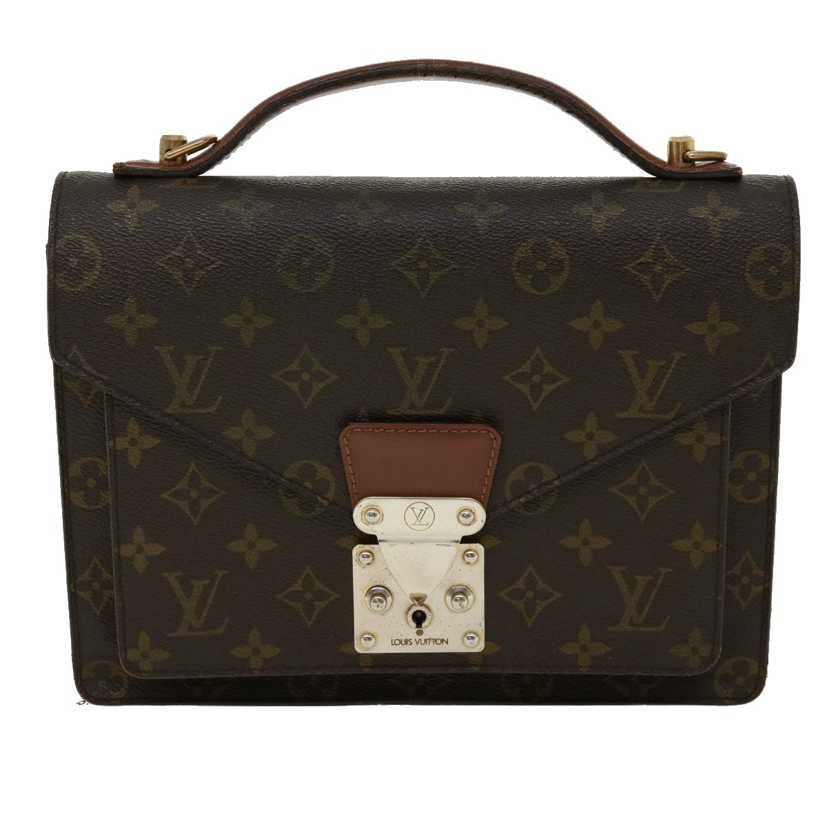 LOUIS VUITTON Monogram Monceau Hand Bag M51185 LV 31231