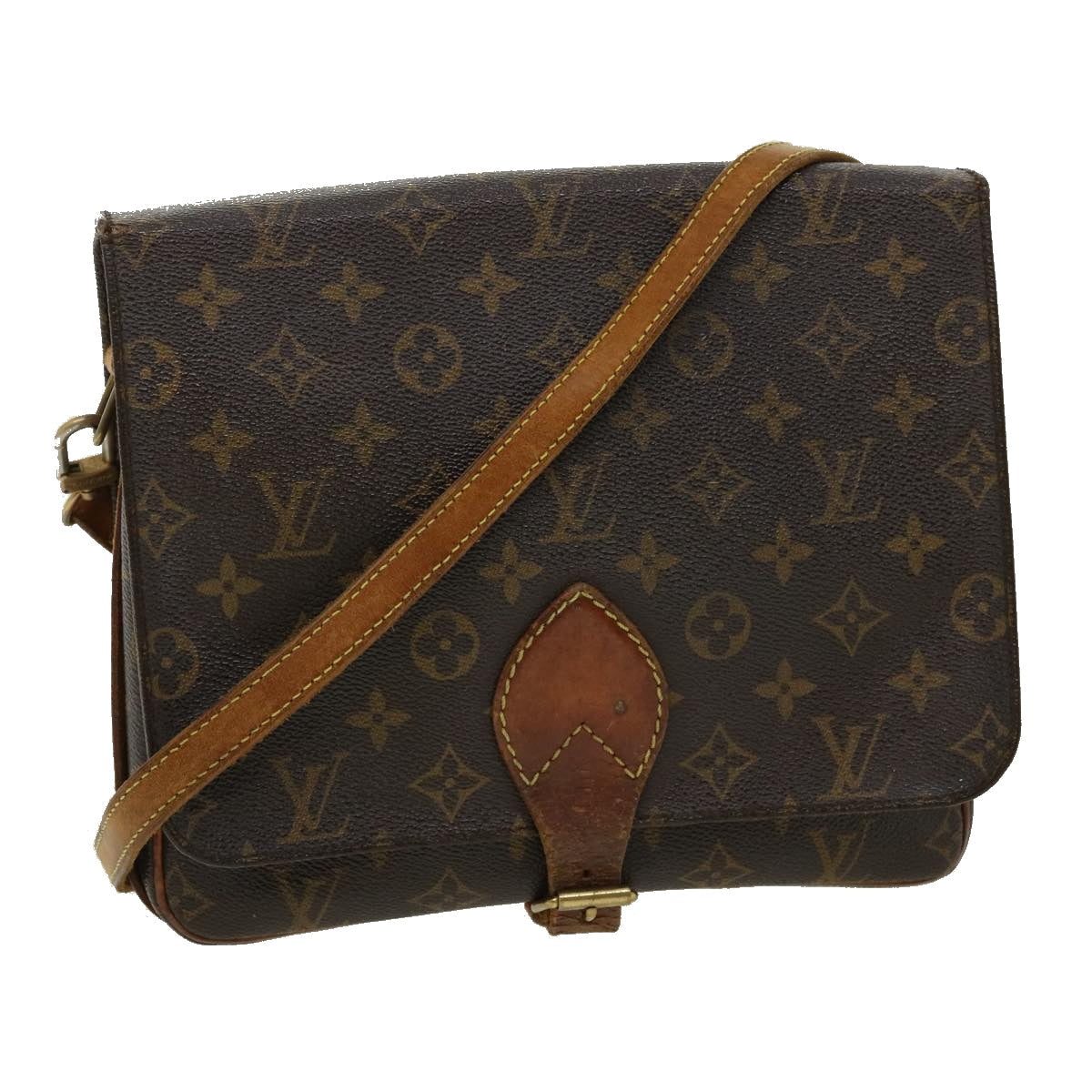 LOUIS VUITTON Monogram Cartouchiere GM Shoulder Bag M51252 LV 31245