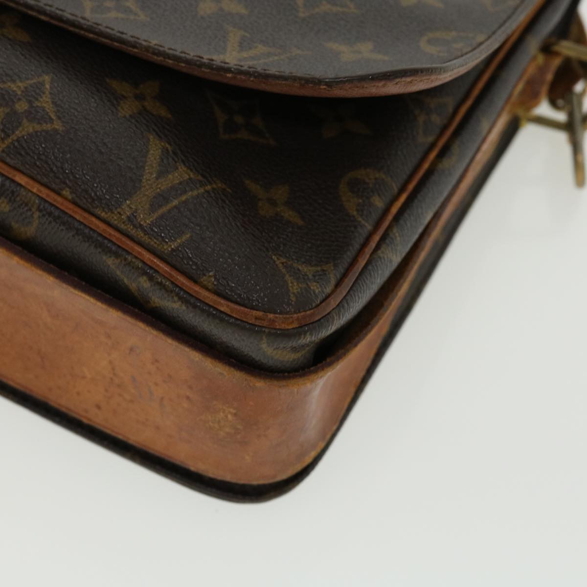 LOUIS VUITTON Monogram Cartouchiere GM Shoulder Bag M51252 LV 31245
