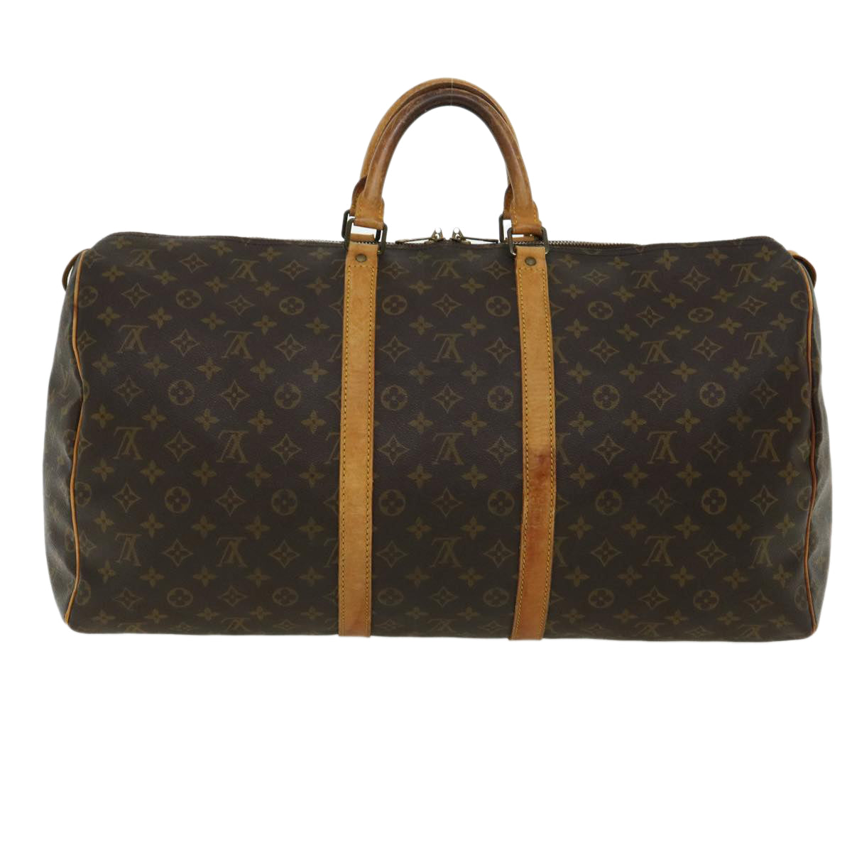 LOUIS VUITTON Monogram Keepall 55 Boston Bag M41424 LV 31317