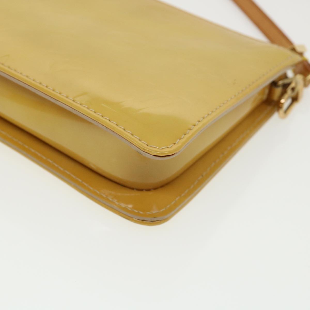 LOUIS VUITTON Monogram Vernis Lexington Accessory Pouch Beige M91010 31340
