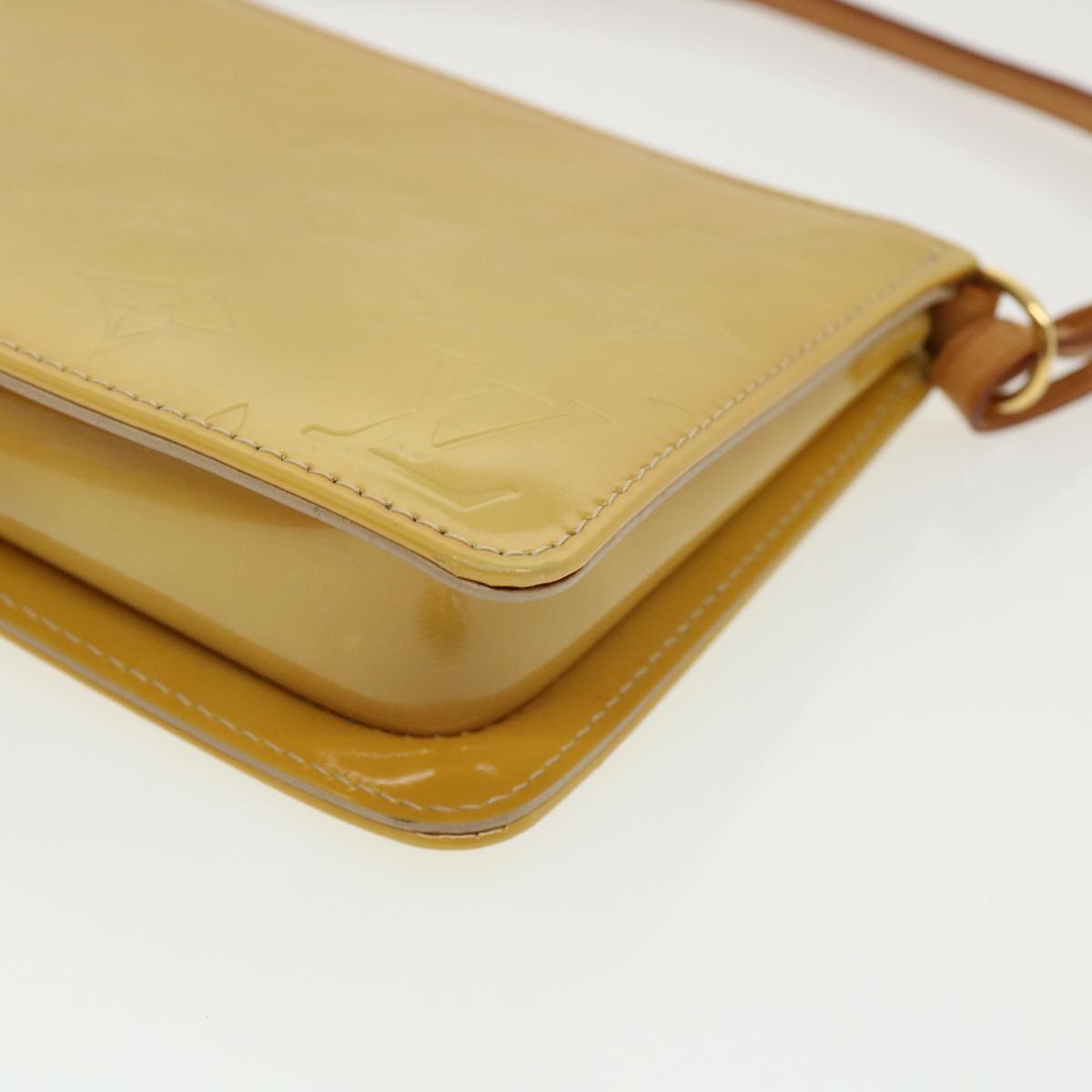 LOUIS VUITTON Monogram Vernis Lexington Accessory Pouch Beige M91010 31340