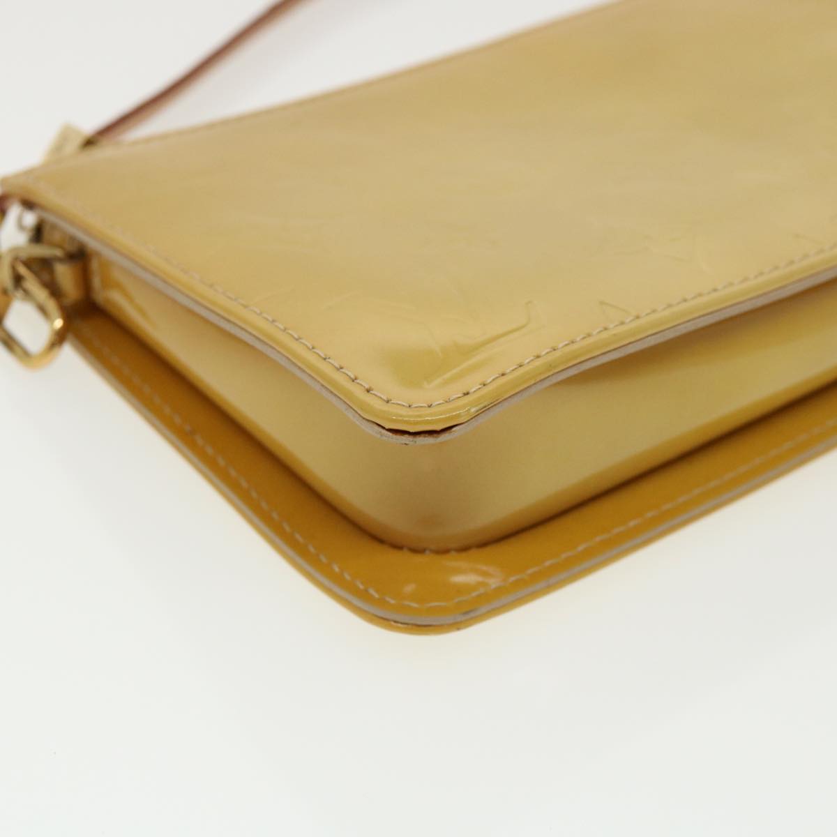 LOUIS VUITTON Monogram Vernis Lexington Accessory Pouch Beige M91010 31340