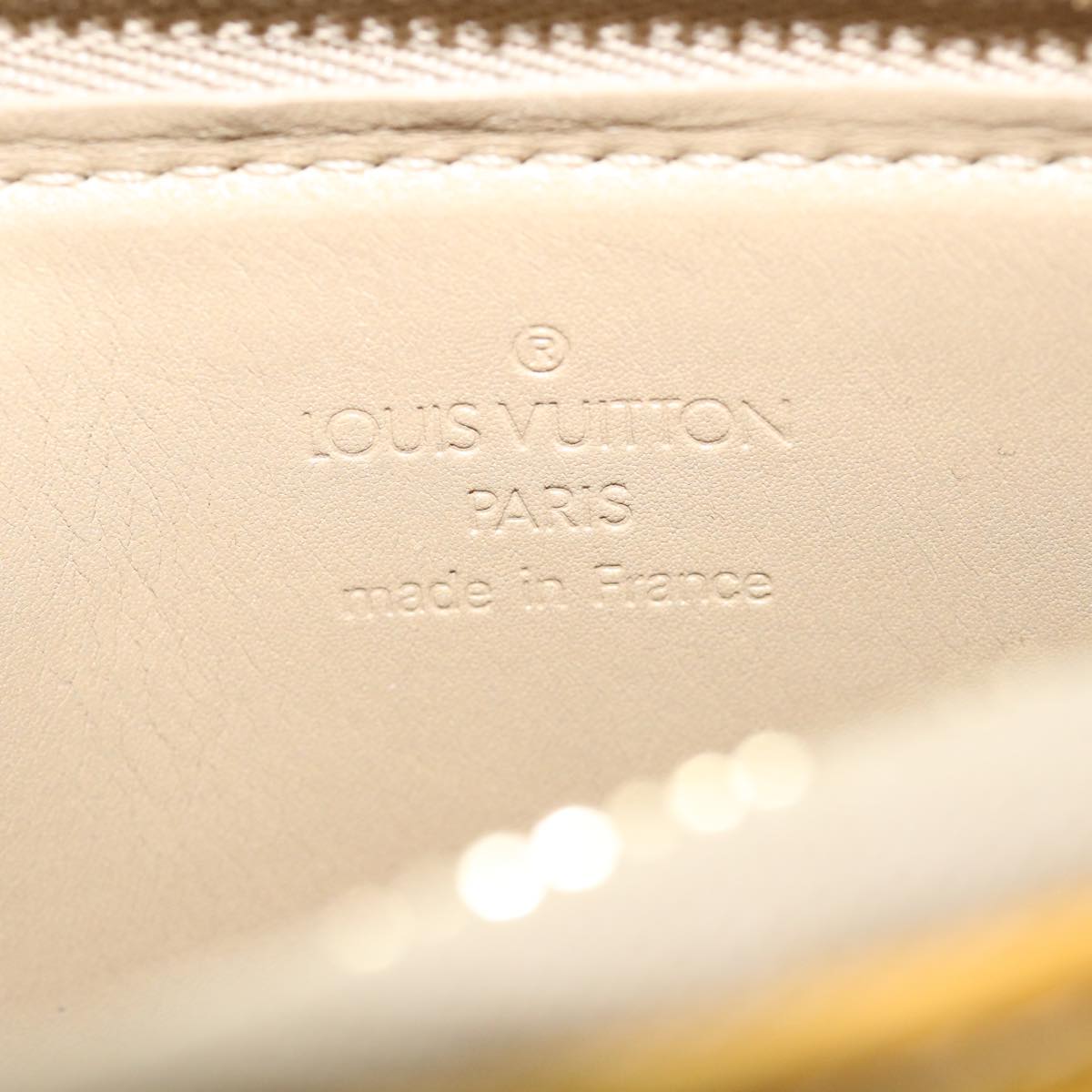 LOUIS VUITTON Monogram Vernis Lexington Accessory Pouch Beige M91010 31340