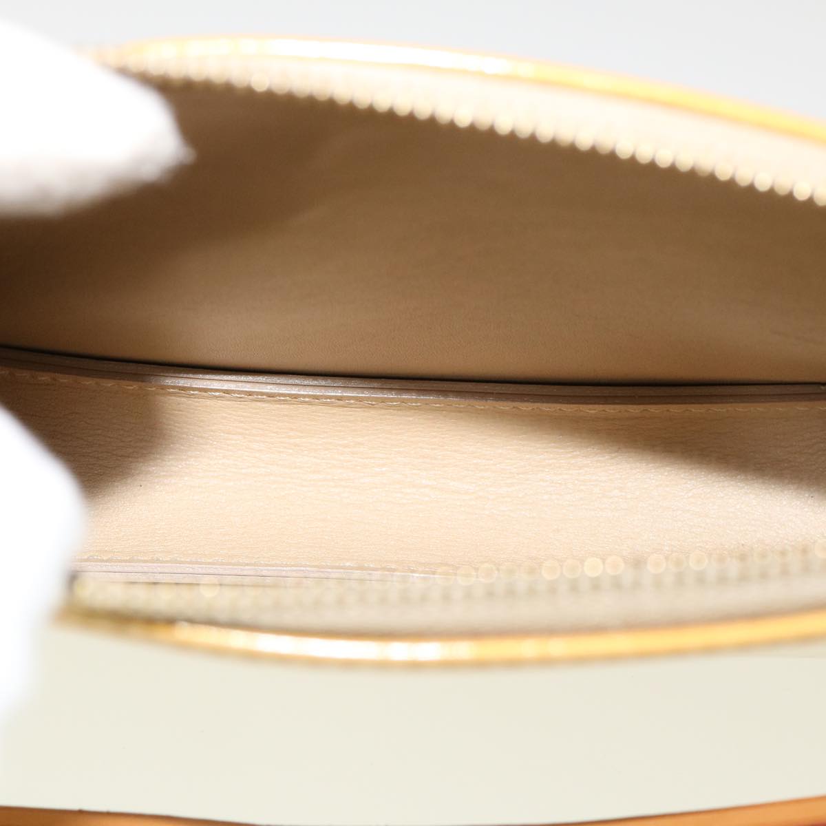 LOUIS VUITTON Monogram Vernis Lexington Accessory Pouch Beige M91010 31340