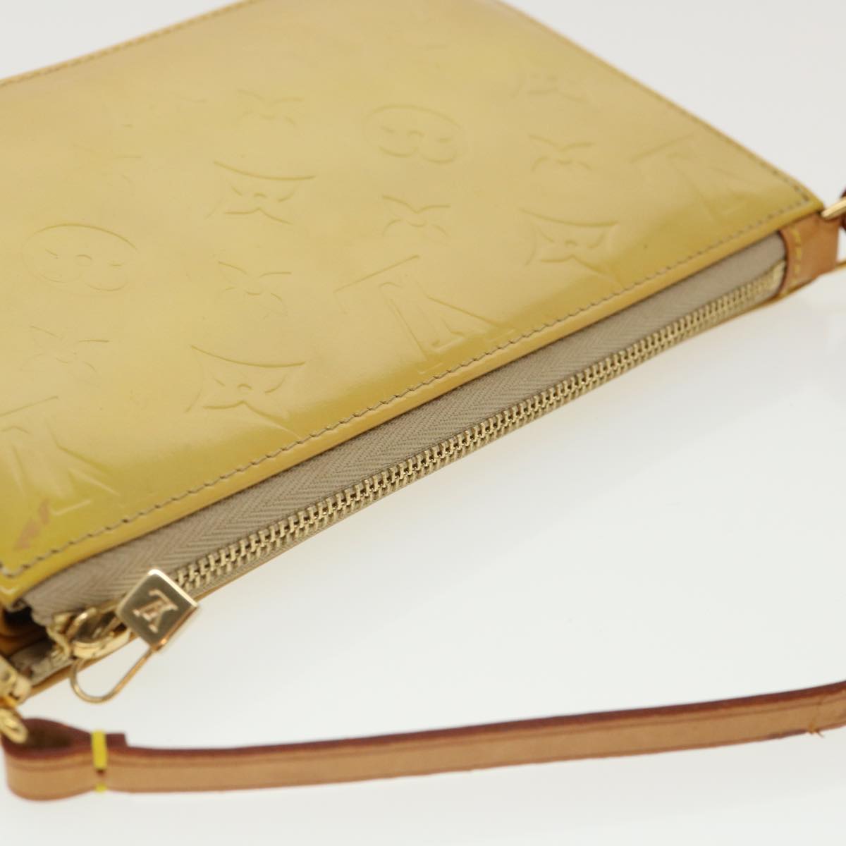 LOUIS VUITTON Monogram Vernis Lexington Accessory Pouch Beige M91010 31340