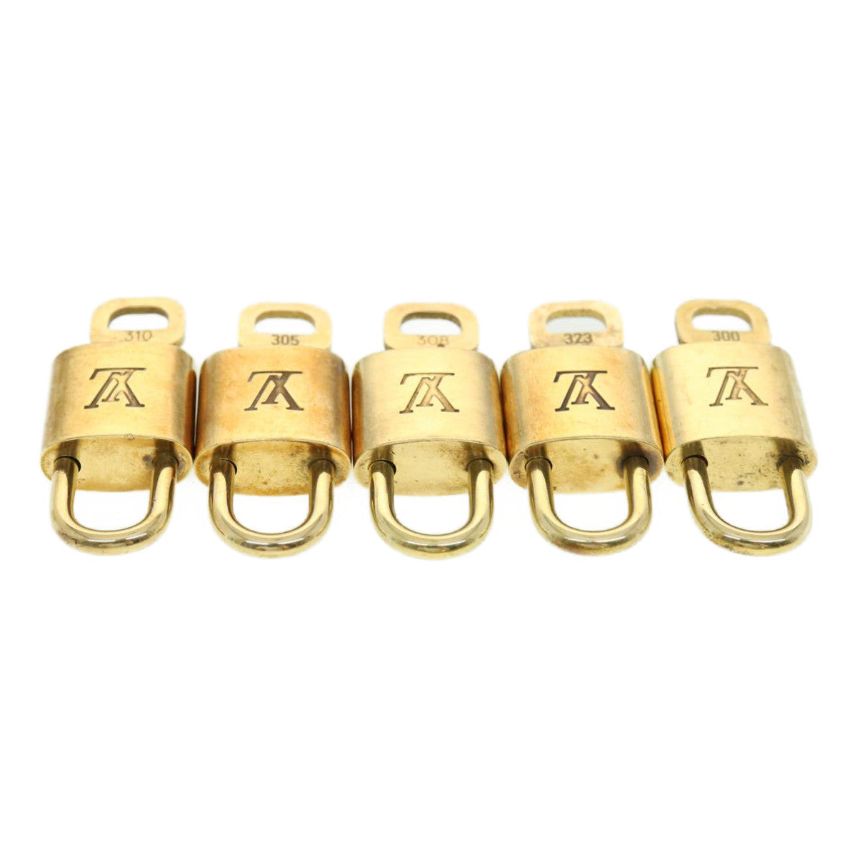 LOUIS VUITTON Padlock 10set Padlock Gold Tone LV 31379