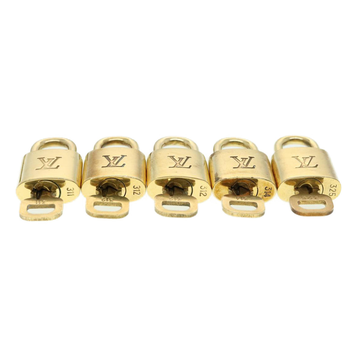 LOUIS VUITTON Padlock 10set Padlock Gold Tone LV 31379