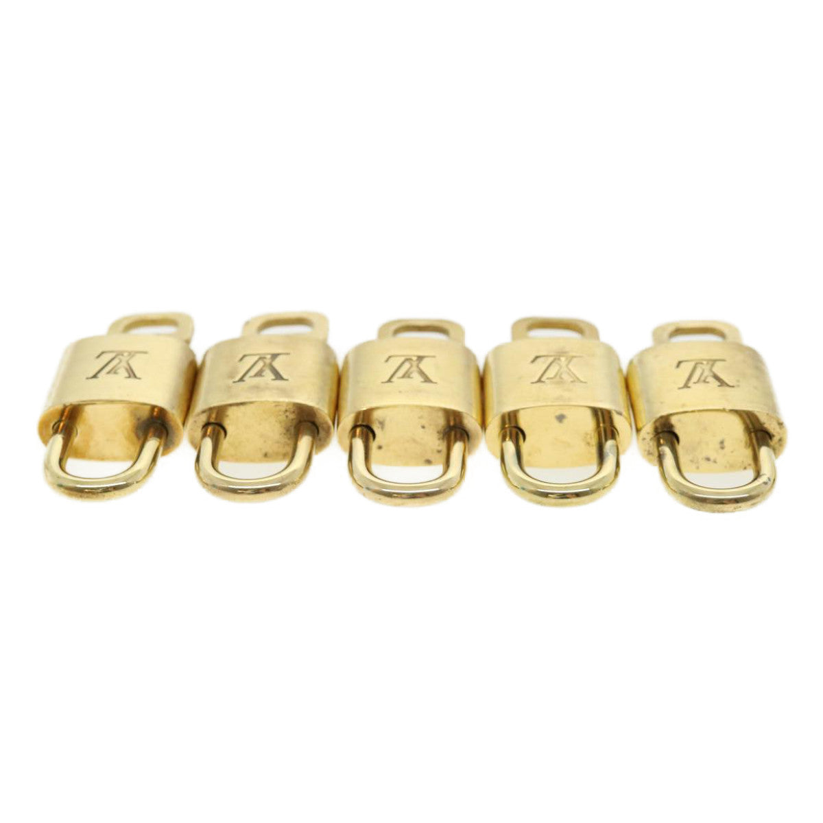 LOUIS VUITTON Padlock 10set Padlock Gold Tone LV 31380