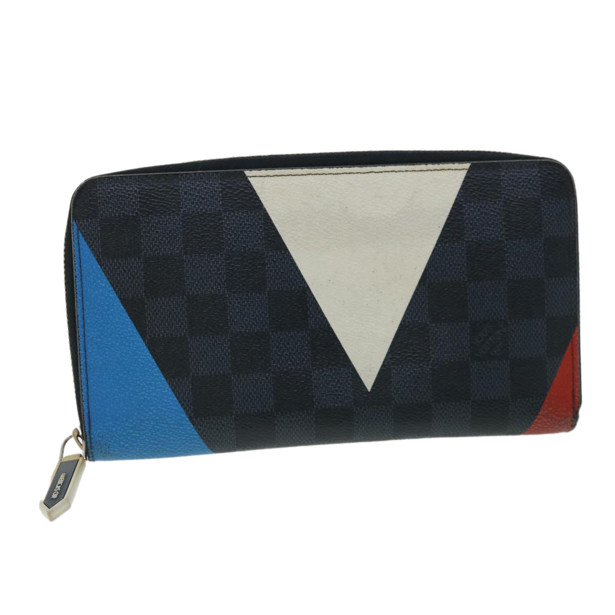 LOUIS VUITTON Damier Cobalt AmericasCup Zippy Organizer Long Wallet N41631 31431