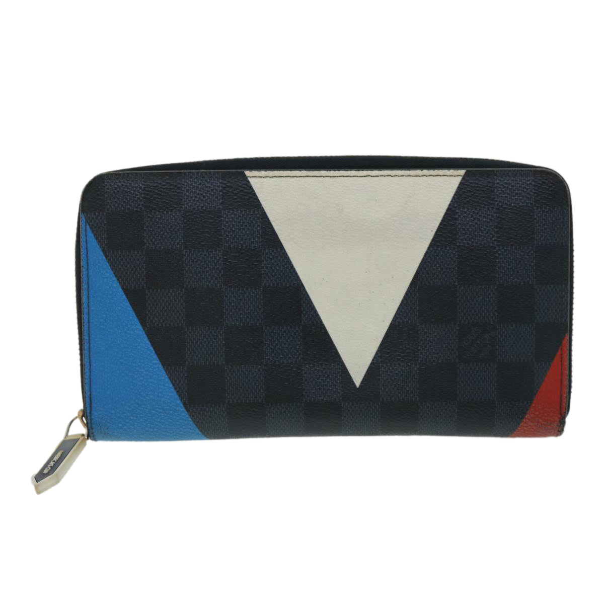LOUIS VUITTON Damier Cobalt AmericasCup Zippy Organizer Long Wallet N41631 31431