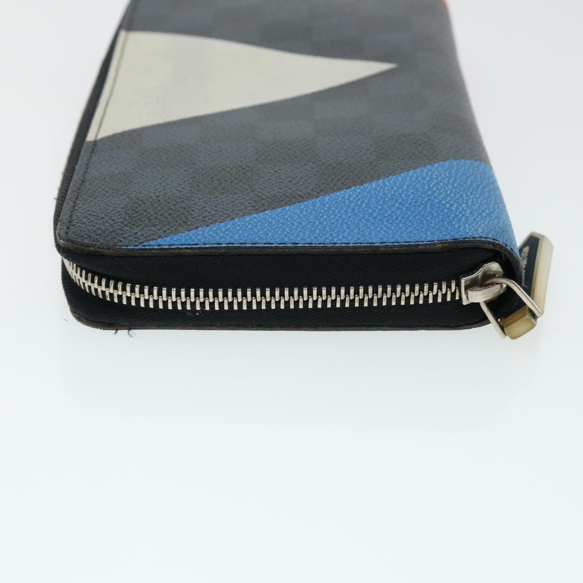 LOUIS VUITTON Damier Cobalt AmericasCup Zippy Organizer Long Wallet N41631 31431