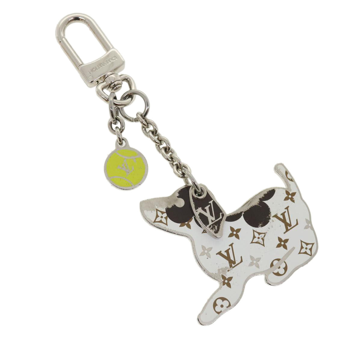 LOUIS VUITTON BijouxSac・LV Dog Key Holder metal Silver M00747 LV 31437