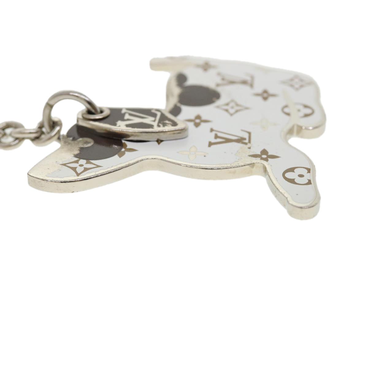 LOUIS VUITTON BijouxSac・LV Dog Key Holder metal Silver M00747 LV 31437