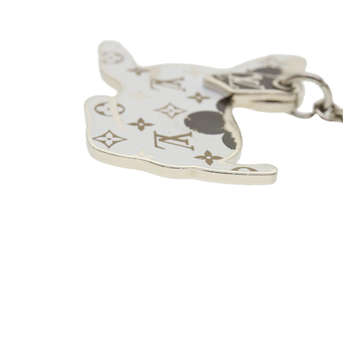 LOUIS VUITTON BijouxSac・LV Dog Key Holder metal Silver M00747 LV 31437