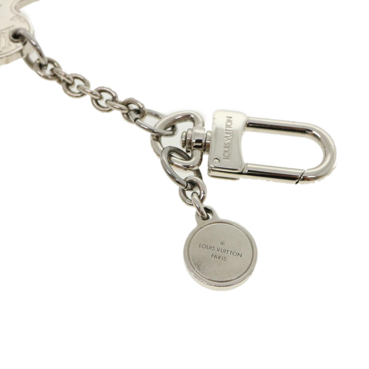 LOUIS VUITTON BijouxSac・LV Dog Key Holder metal Silver M00747 LV 31437