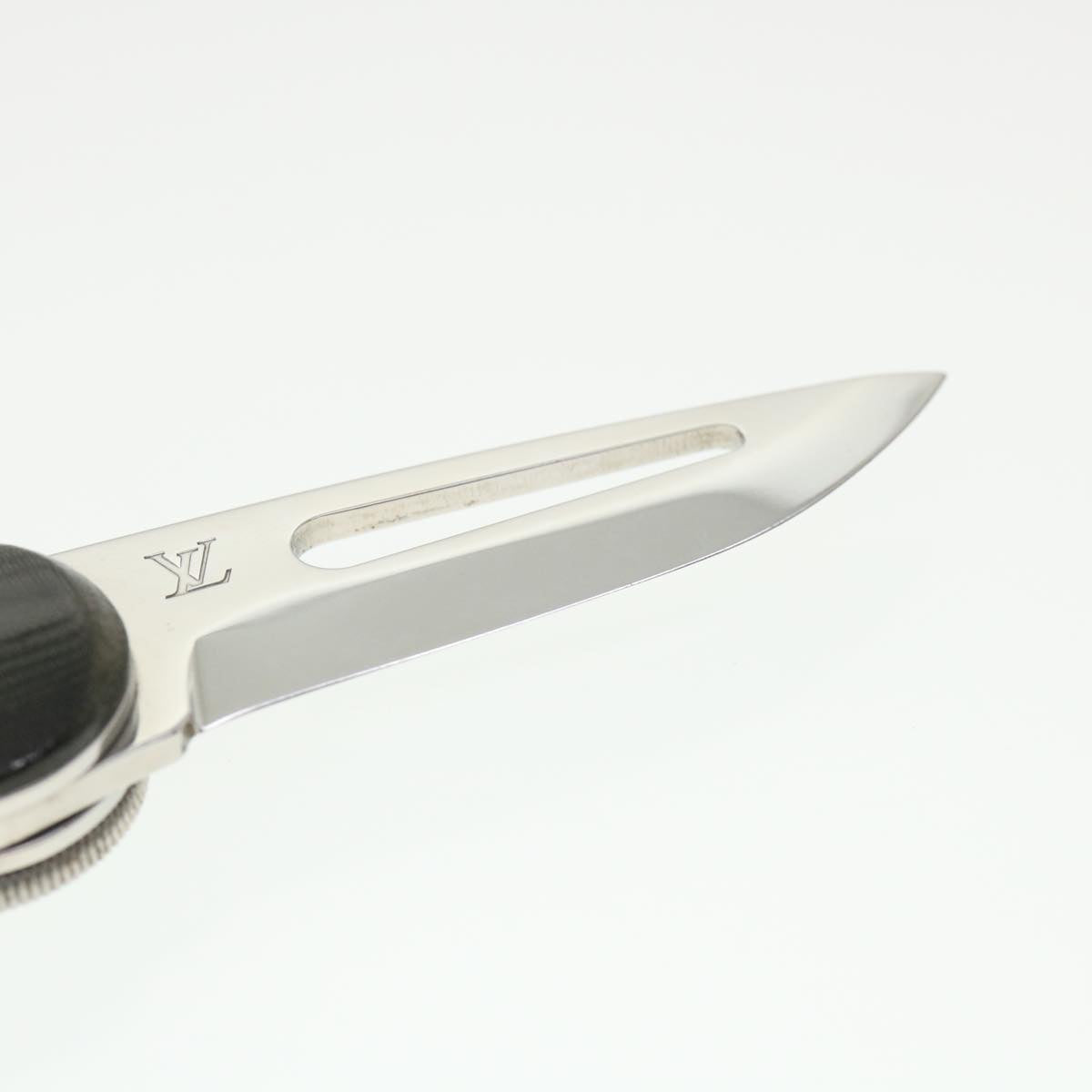 LOUIS VUITTON LV CUP Black Linen Micarta Surcouf Sea Knife M80023 LV 31447A