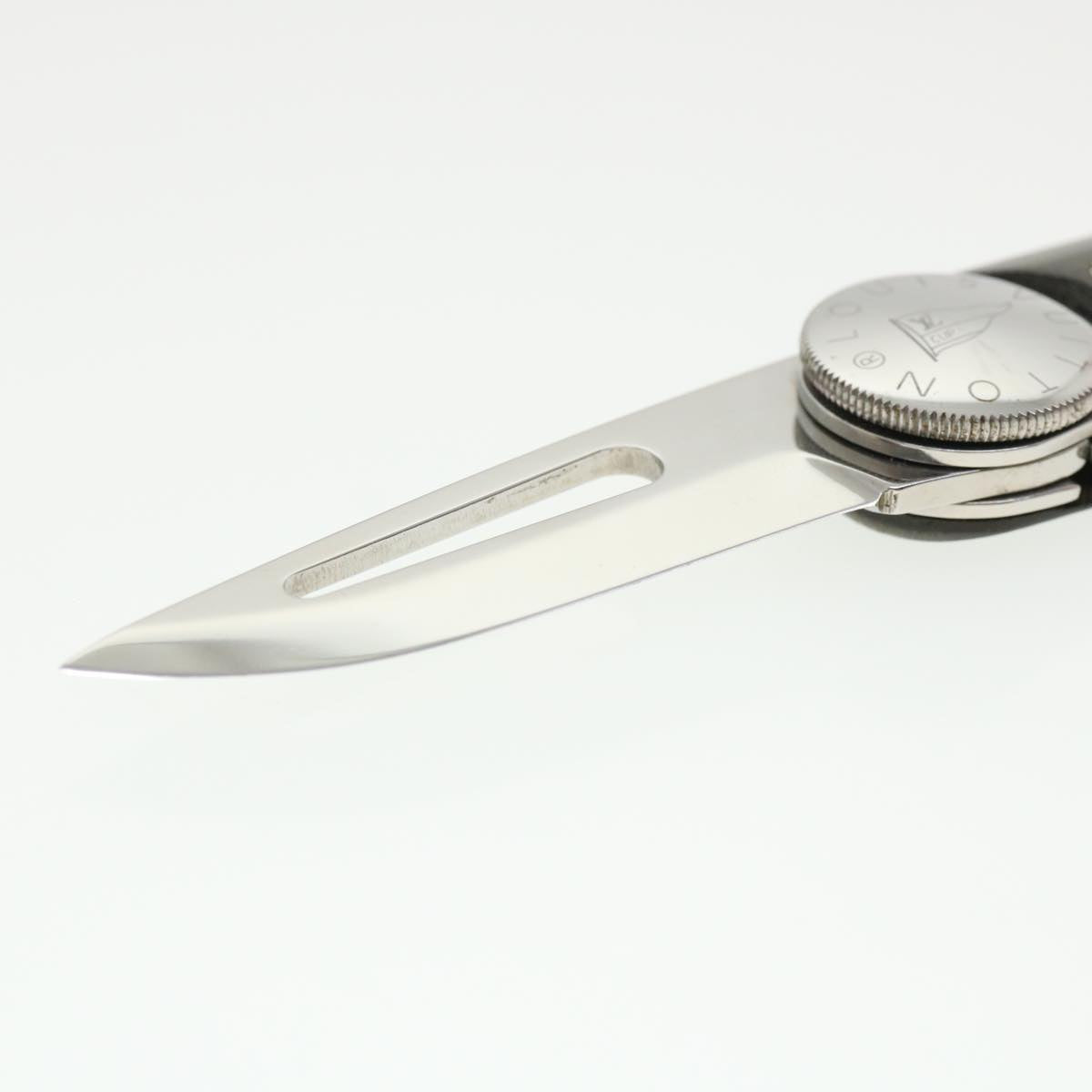 LOUIS VUITTON LV CUP Black Linen Micarta Surcouf Sea Knife M80023 LV 31447A