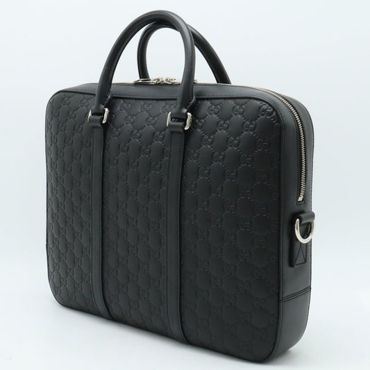 Luxury Gucci Trending 2025 Business Bag Briefcase Black Black Black Silver 435322