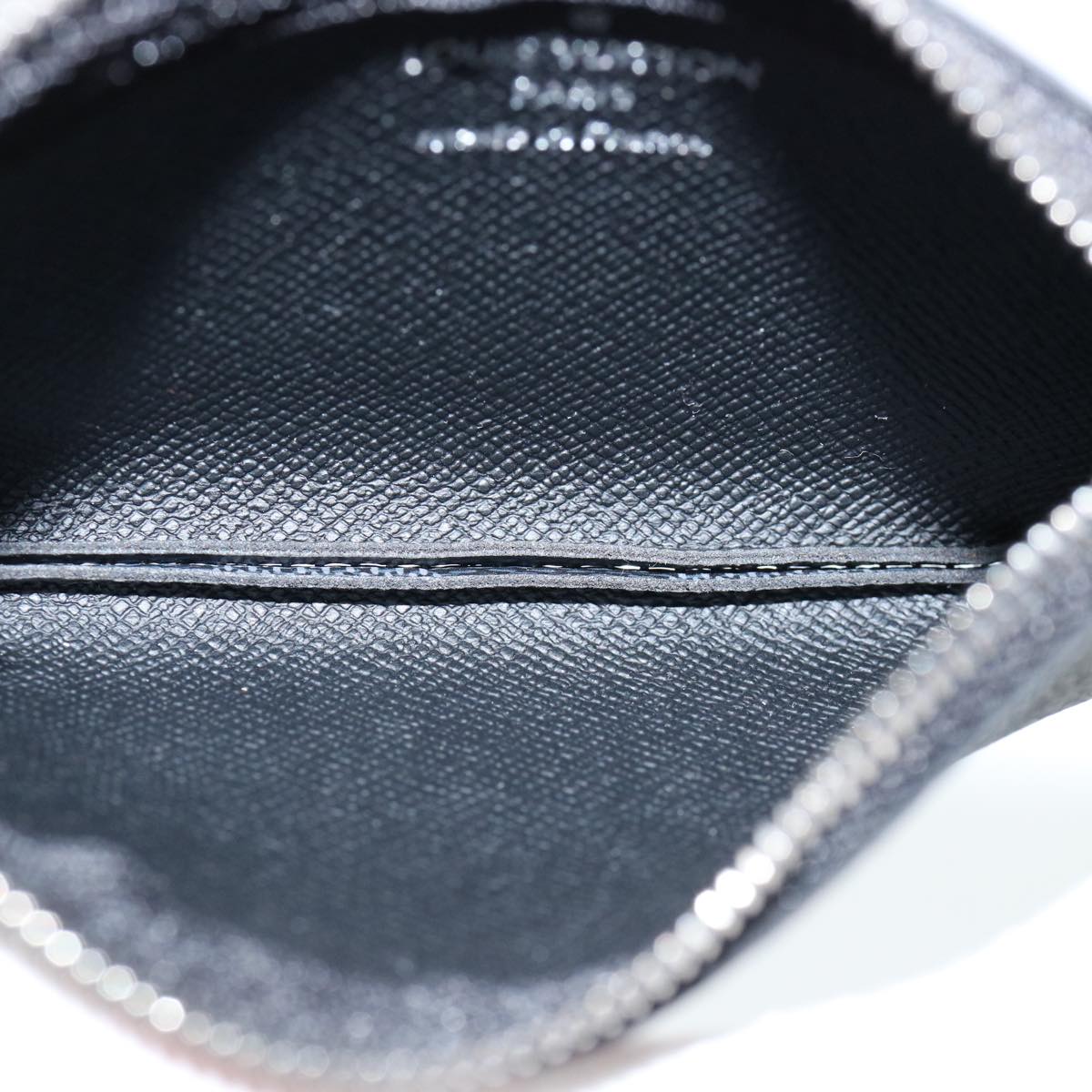 LOUIS VUITTON Damier Graphite Pochette Cles Coin Purse N60155 LV 31492A