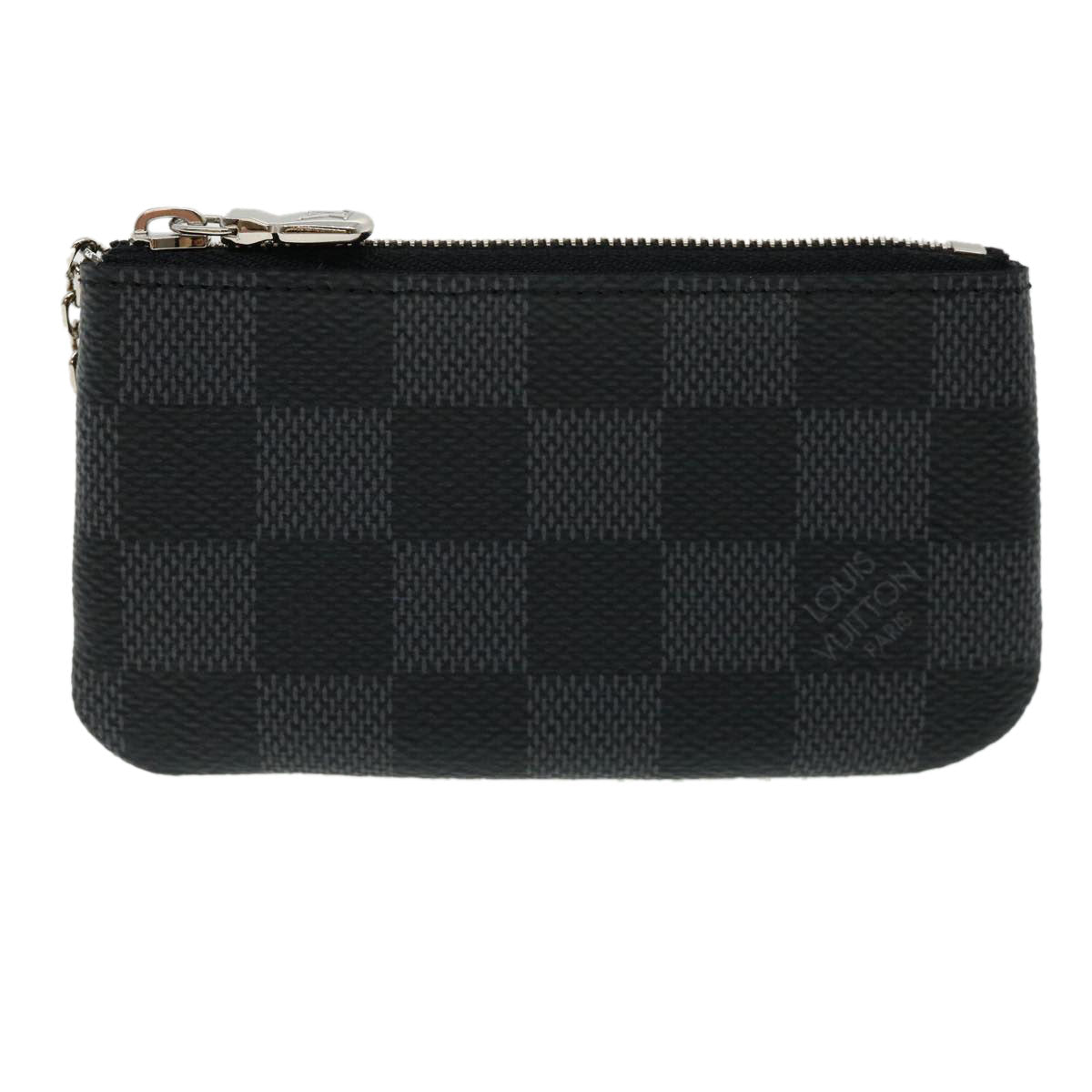 LOUIS VUITTON Damier Graphite Pochette Cles Coin Purse N60155 LV 31492A