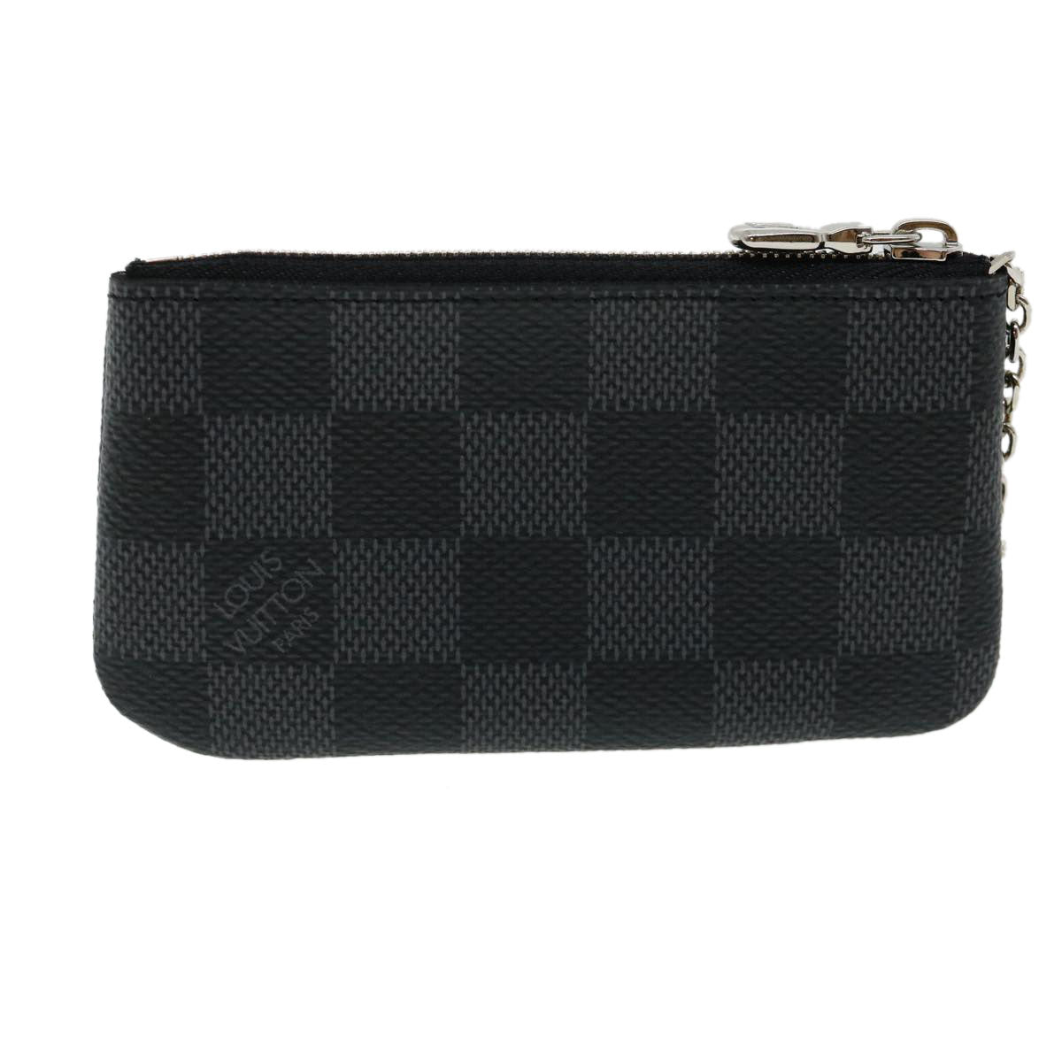 LOUIS VUITTON Damier Graphite Pochette Cles Coin Purse N60155 LV 31492A