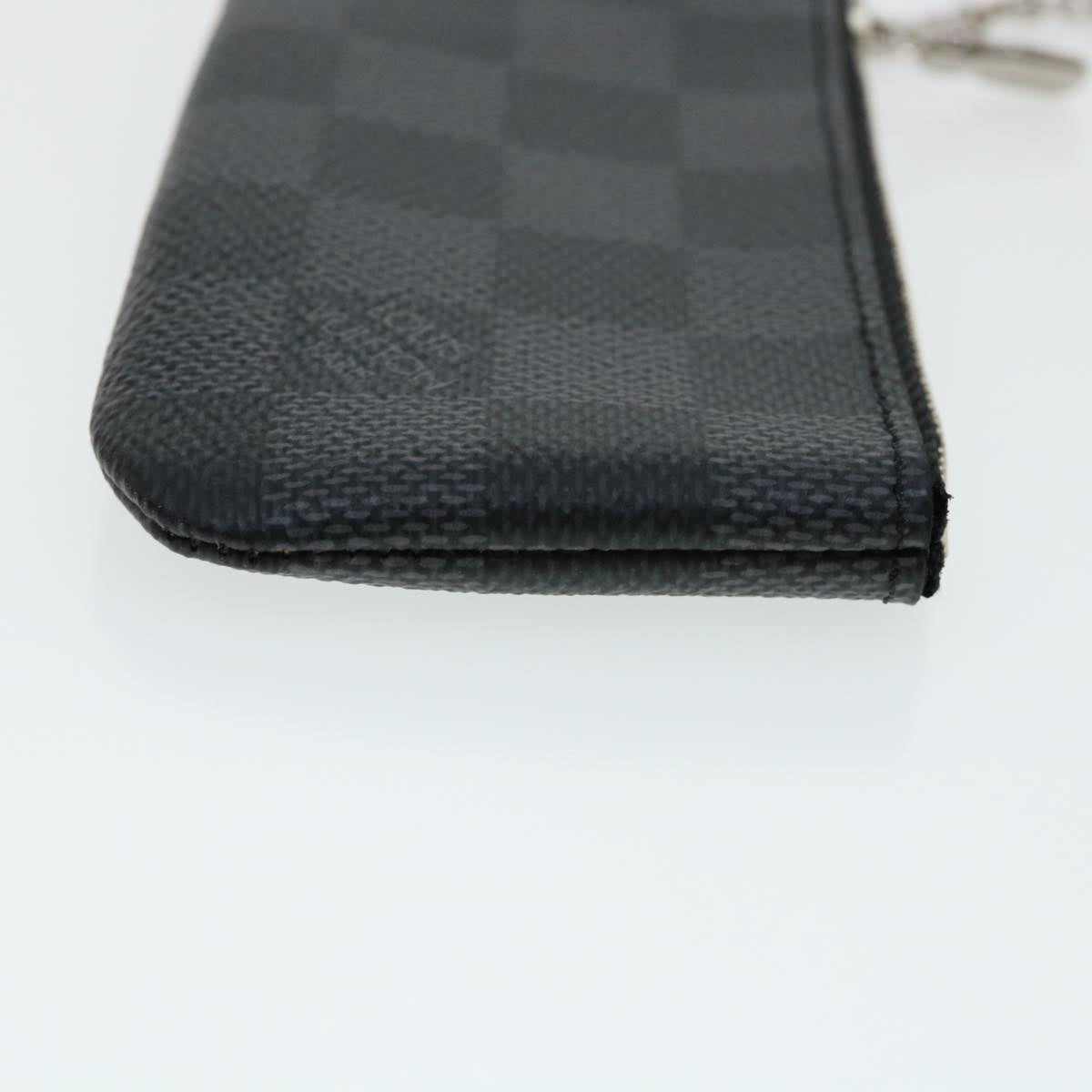 LOUIS VUITTON Damier Graphite Pochette Cles Coin Purse N60155 LV 31492A