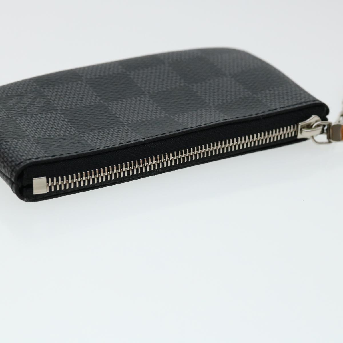LOUIS VUITTON Damier Graphite Pochette Cles Coin Purse N60155 LV 31492A