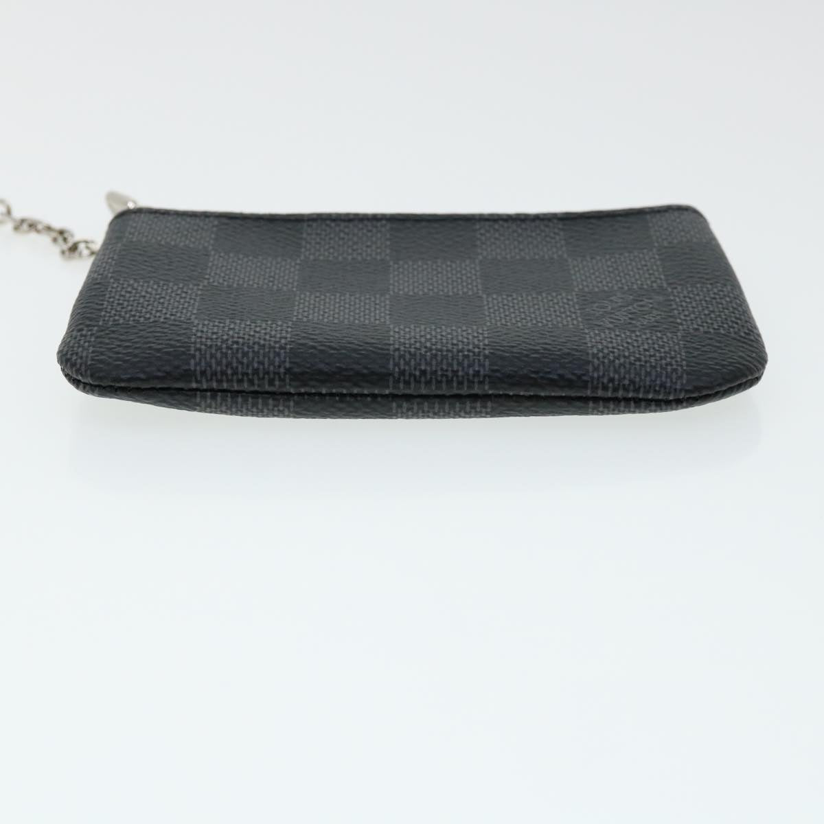 LOUIS VUITTON Damier Graphite Pochette Cles Coin Purse N60155 LV 31492A