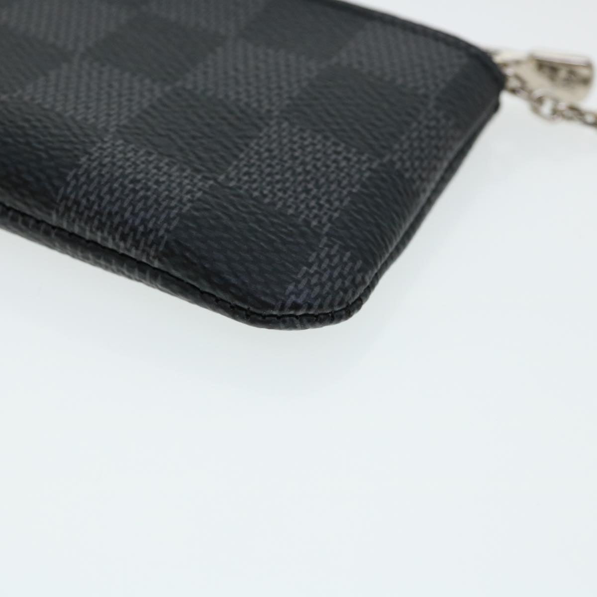 LOUIS VUITTON Damier Graphite Pochette Cles Coin Purse N60155 LV 31492A