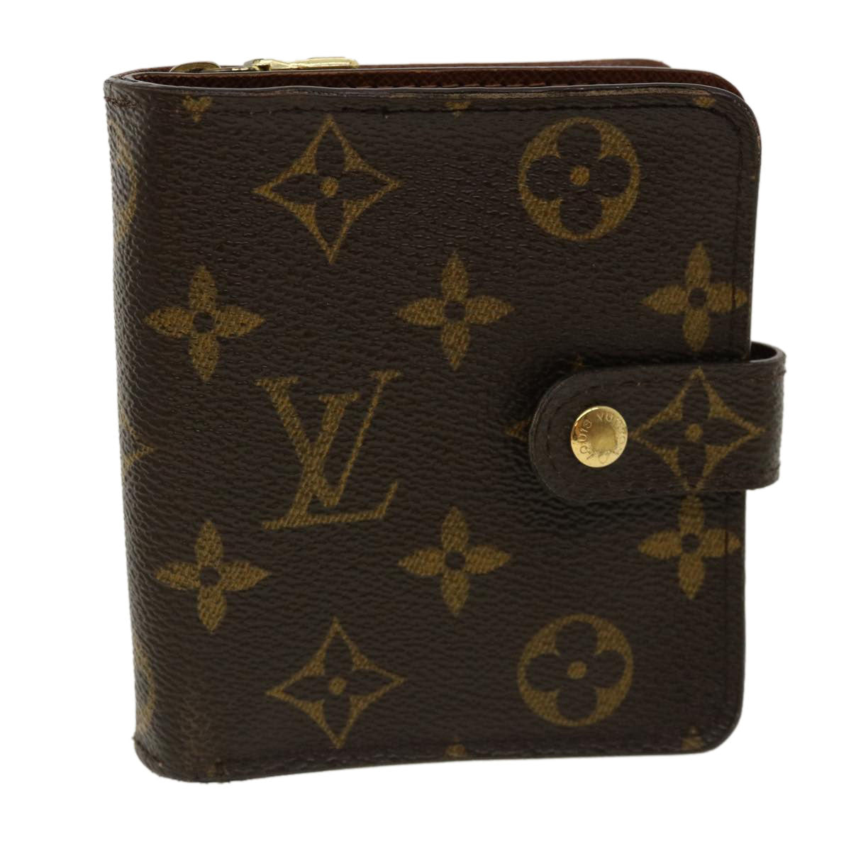 LOUIS VUITTON Monogram Compact zip Wallet M61667 LV 31500