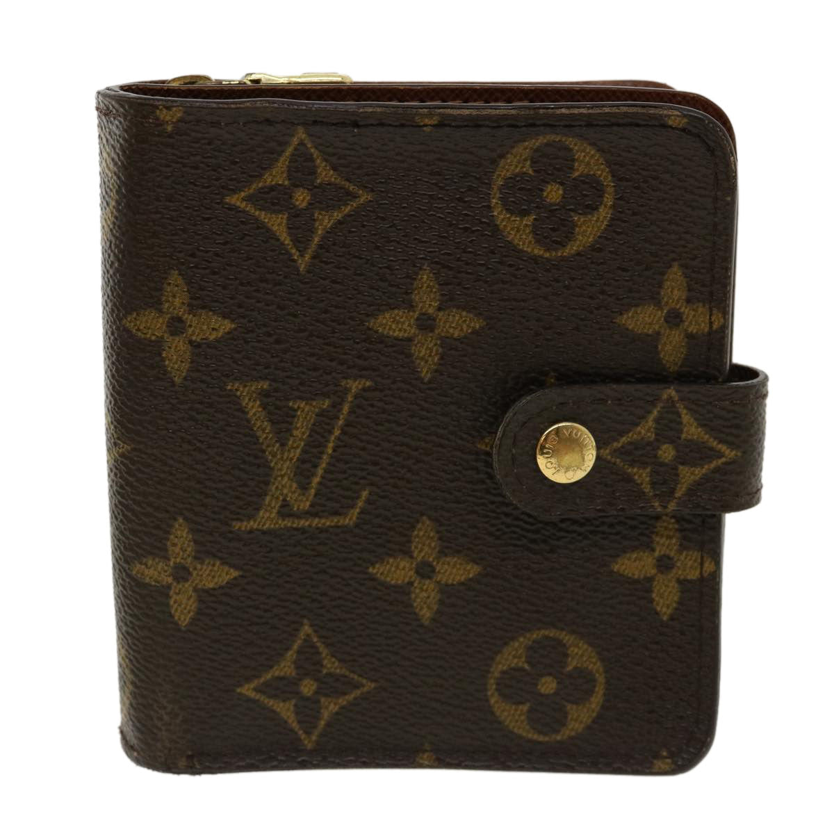 LOUIS VUITTON Monogram Compact zip Wallet M61667 LV 31500