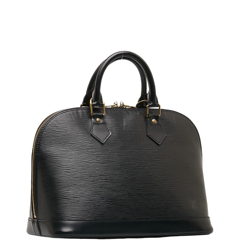 Louis Vuitton Epi Alma Handbag M52142 Noneir Black Leather  Louis Vuitton