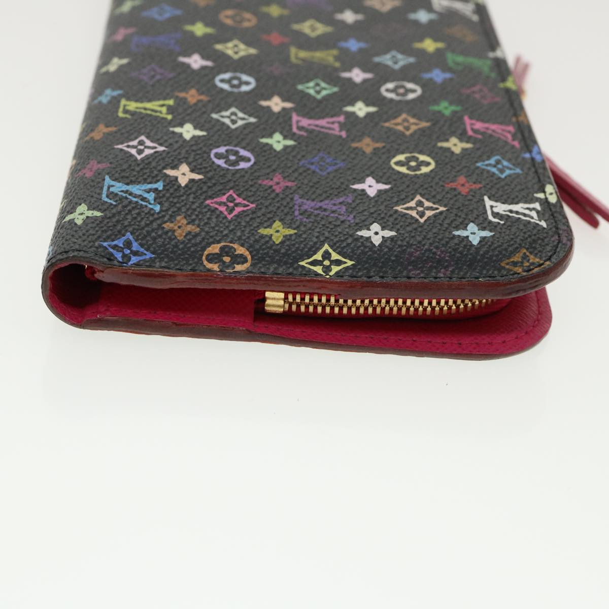 LOUIS VUITTON Multicolor Portefeuille Insolite Wallet Black M93754 31519