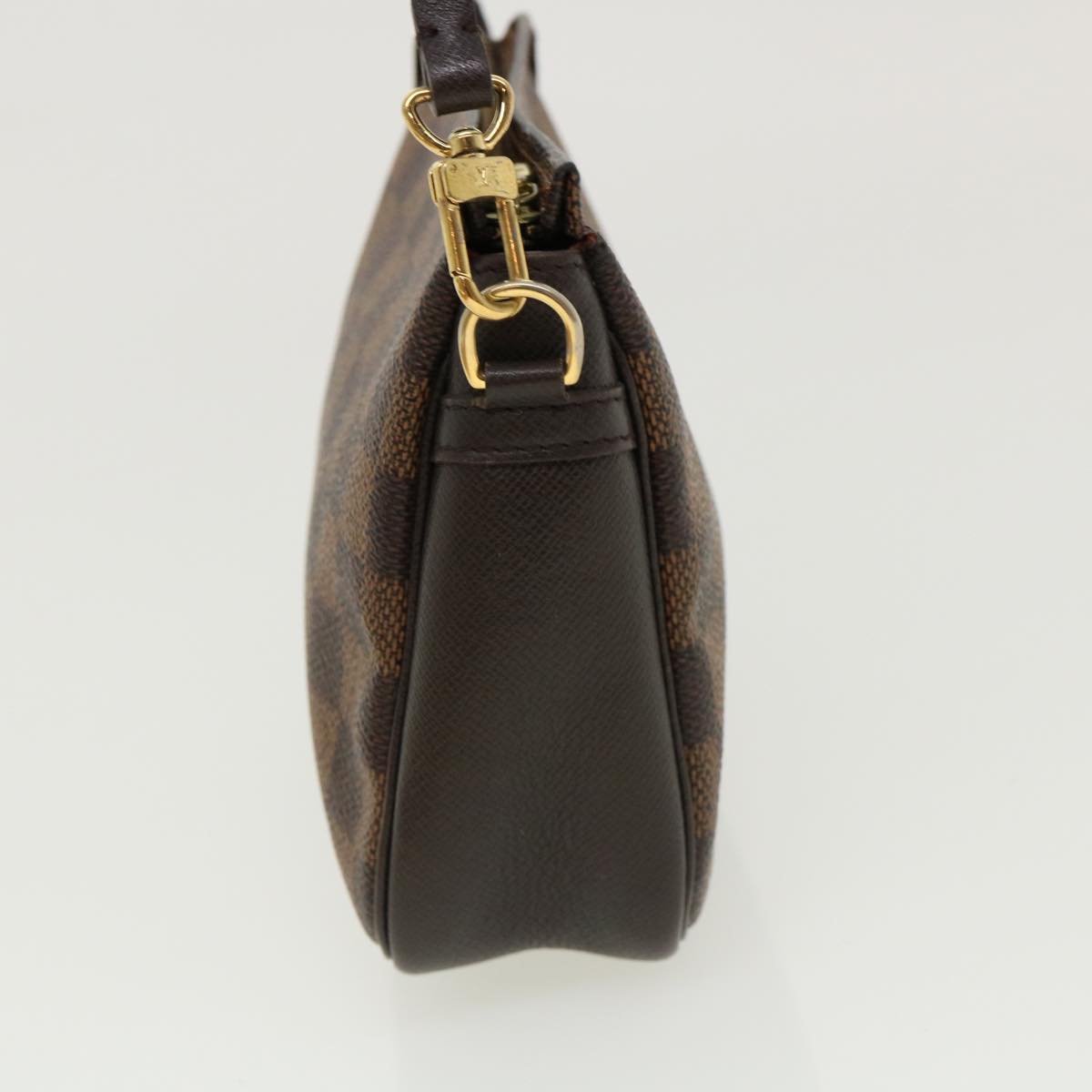 LOUIS VUITTON Damier Ebene Trousse Makeup Hand Pouch N51982 LV 31570